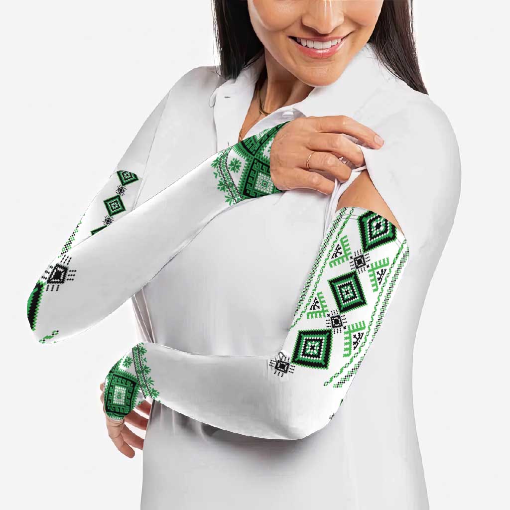 Ukraine Vyshyvanka Inspired Arm Sleeves Ukrainian Traditional Folk Pattern