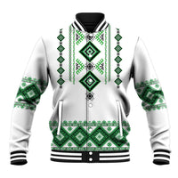 Ukraine Vyshyvanka Inspired Baseball Jacket Ukrainian Traditional Folk Pattern