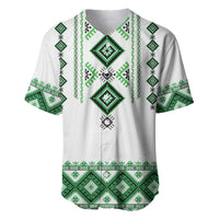 Ukraine Vyshyvanka Inspired Baseball Jersey Ukrainian Traditional Folk Pattern