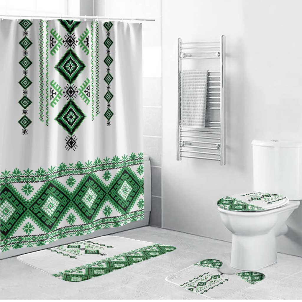 Ukraine Vyshyvanka Inspired Bathroom Set Ukrainian Traditional Folk Pattern