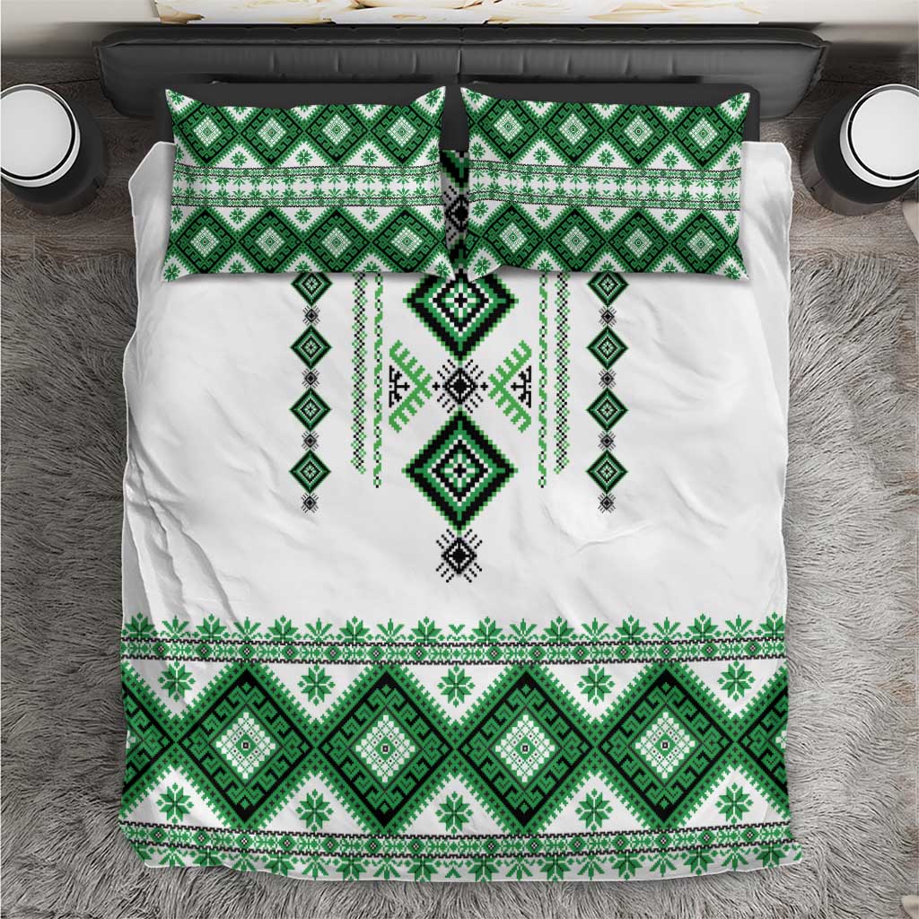 Ukraine Vyshyvanka Inspired Bedding Set Ukrainian Traditional Folk Pattern
