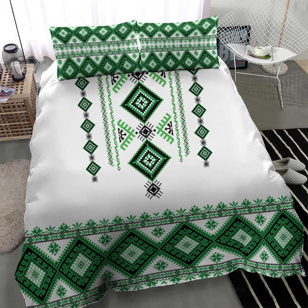 Ukraine Vyshyvanka Inspired Bedding Set Ukrainian Traditional Folk Pattern