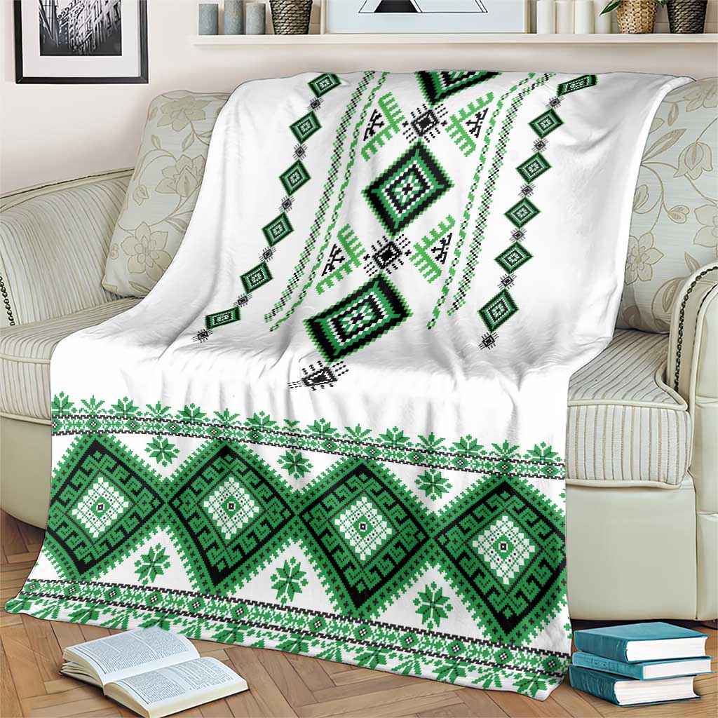 Ukraine Vyshyvanka Inspired Blanket Ukrainian Traditional Folk Pattern