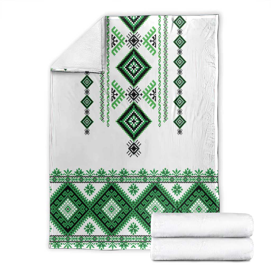 Ukraine Vyshyvanka Inspired Blanket Ukrainian Traditional Folk Pattern