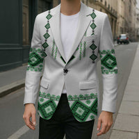 Ukraine Vyshyvanka Inspired Blazer Ukrainian Traditional Folk Pattern