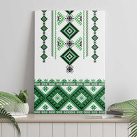 Ukraine Vyshyvanka Inspired Canvas Wall Art Ukrainian Traditional Folk Pattern