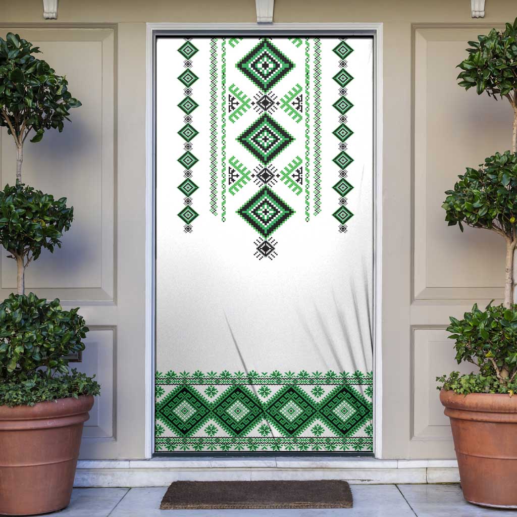 Ukraine Vyshyvanka Inspired Door Cover Ukrainian Traditional Folk Pattern