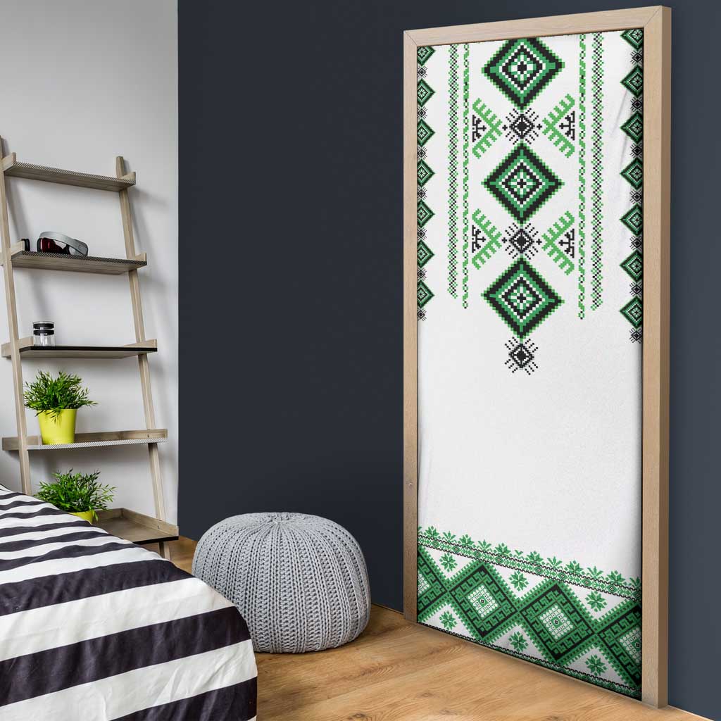 Ukraine Vyshyvanka Inspired Door Cover Ukrainian Traditional Folk Pattern