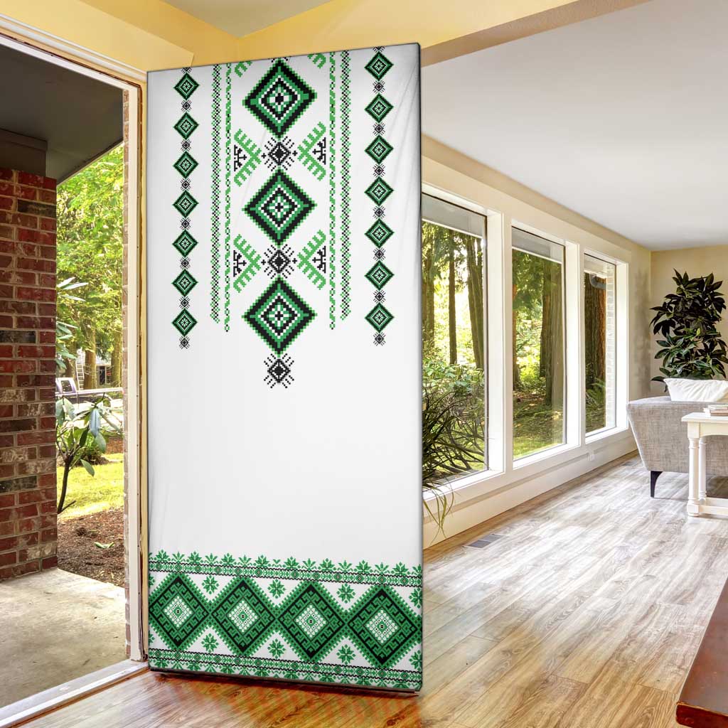 Ukraine Vyshyvanka Inspired Door Cover Ukrainian Traditional Folk Pattern
