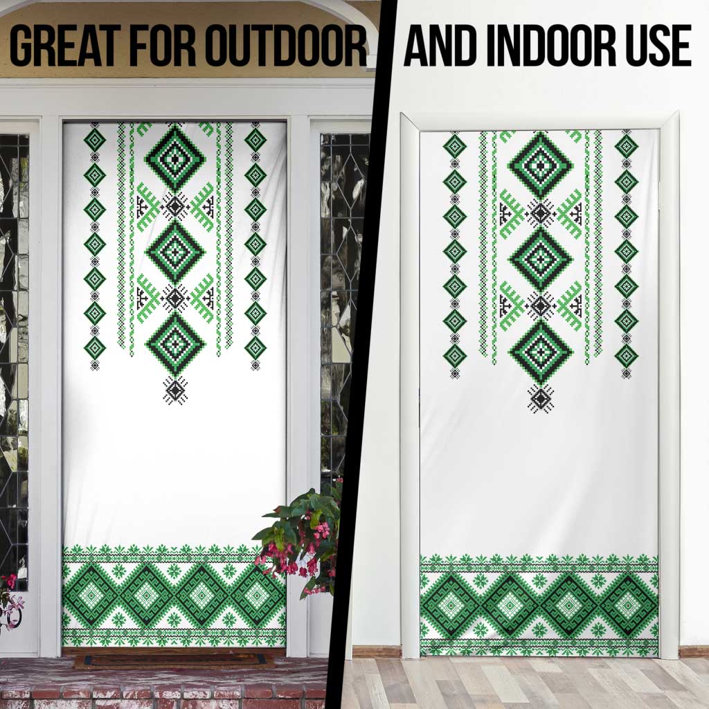 Ukraine Vyshyvanka Inspired Door Cover Ukrainian Traditional Folk Pattern