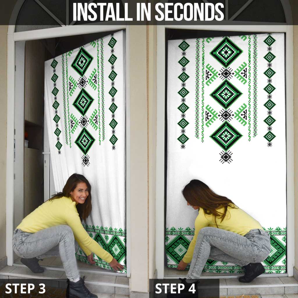 Ukraine Vyshyvanka Inspired Door Cover Ukrainian Traditional Folk Pattern