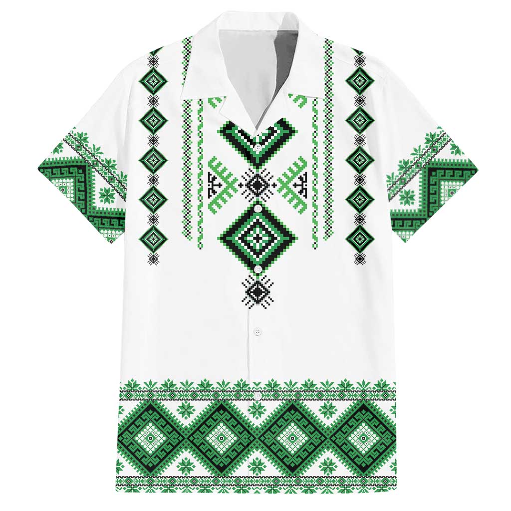 Ukraine Vyshyvanka Inspired Hawaiian Shirt Ukrainian Traditional Folk Pattern