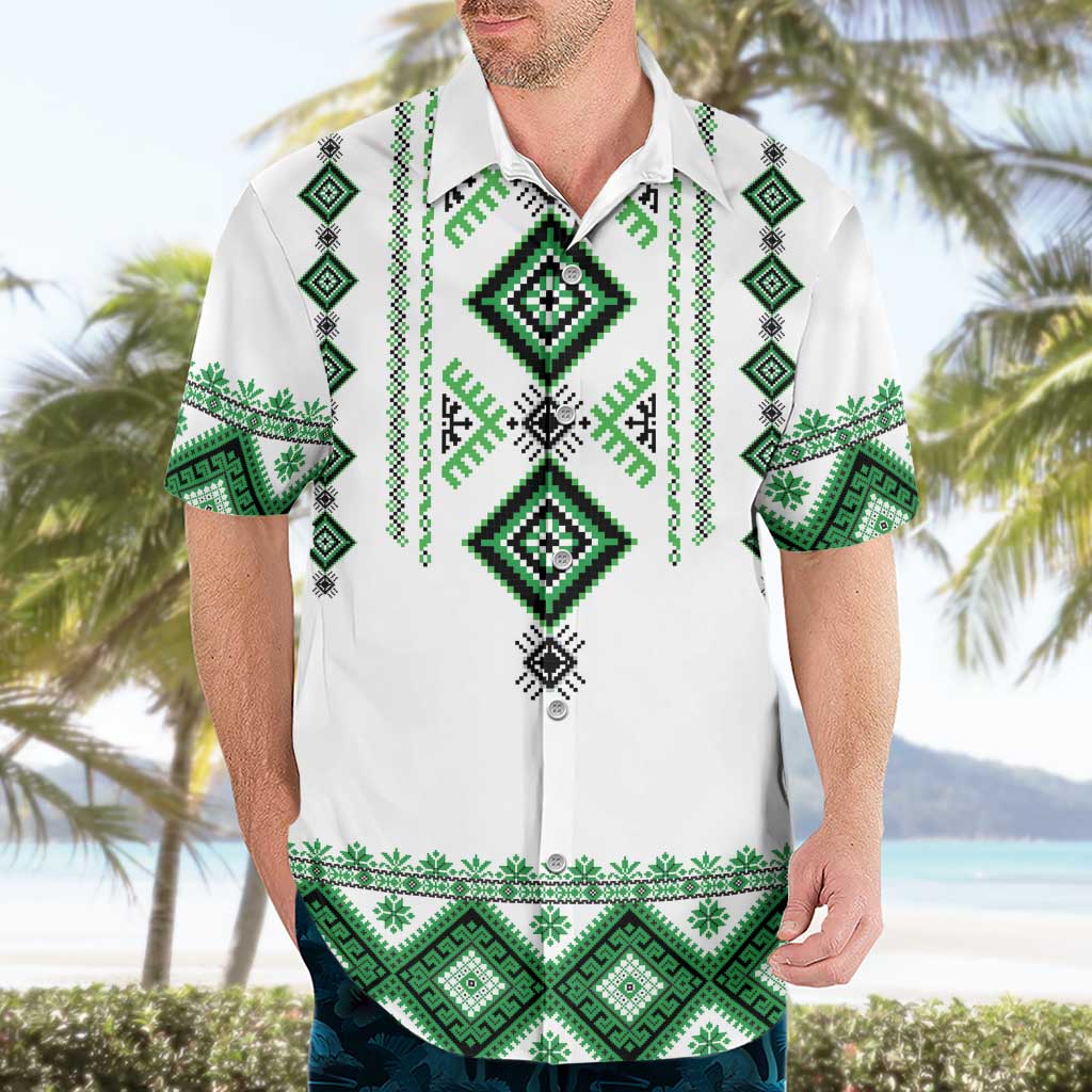 Ukraine Vyshyvanka Inspired Hawaiian Shirt Ukrainian Traditional Folk Pattern