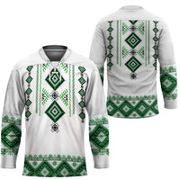 Ukraine Vyshyvanka Inspired Hockey Jersey Ukrainian Traditional Folk Pattern