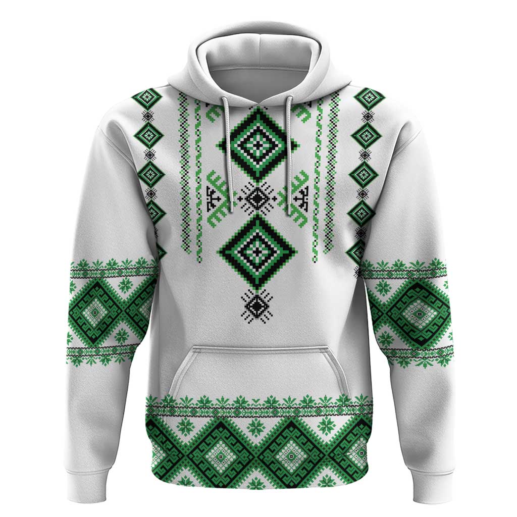 Ukraine Vyshyvanka Inspired Hoodie Ukrainian Traditional Folk Pattern