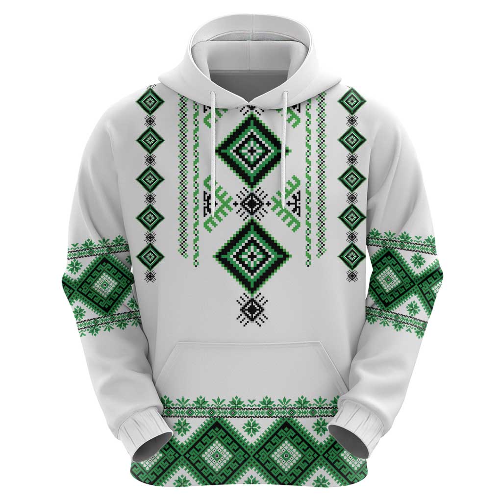 Ukraine Vyshyvanka Inspired Hoodie Ukrainian Traditional Folk Pattern