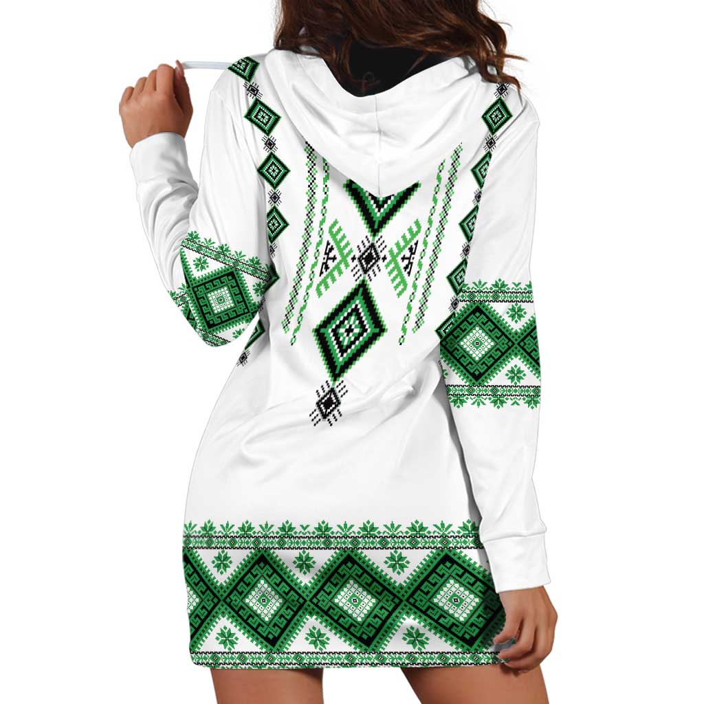 Ukraine Vyshyvanka Inspired Hoodie Dress Ukrainian Traditional Folk Pattern