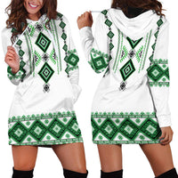 Ukraine Vyshyvanka Inspired Hoodie Dress Ukrainian Traditional Folk Pattern