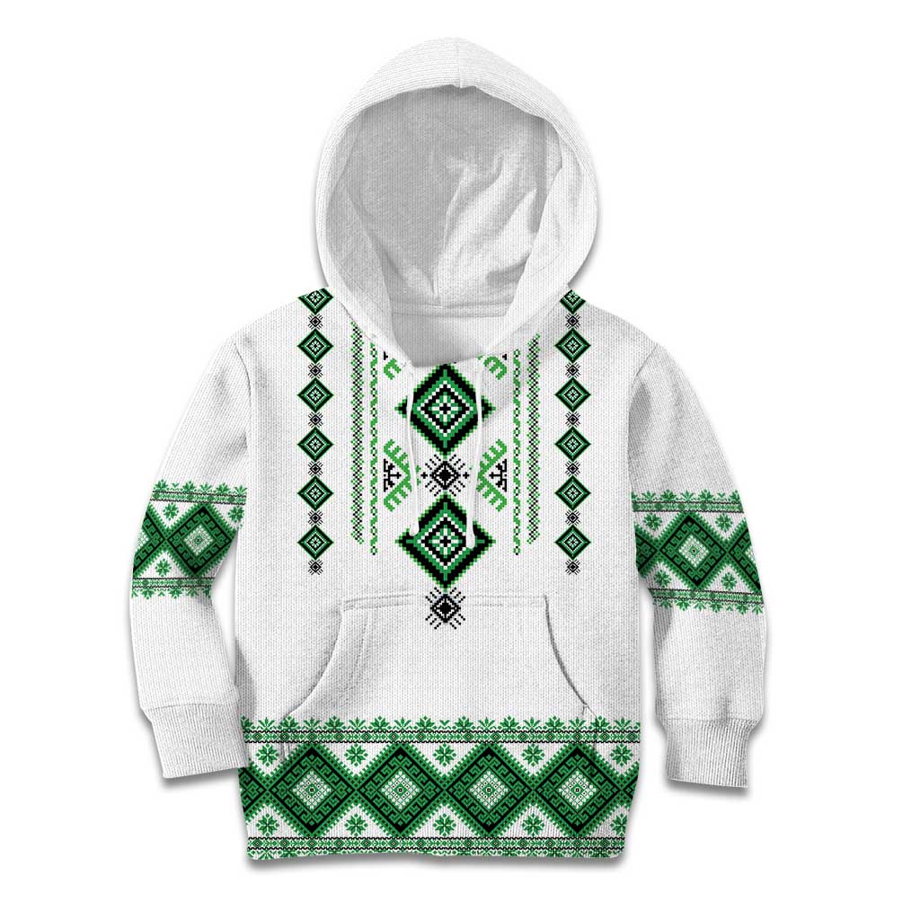 Ukraine Vyshyvanka Inspired Kid Hoodie Ukrainian Traditional Folk Pattern