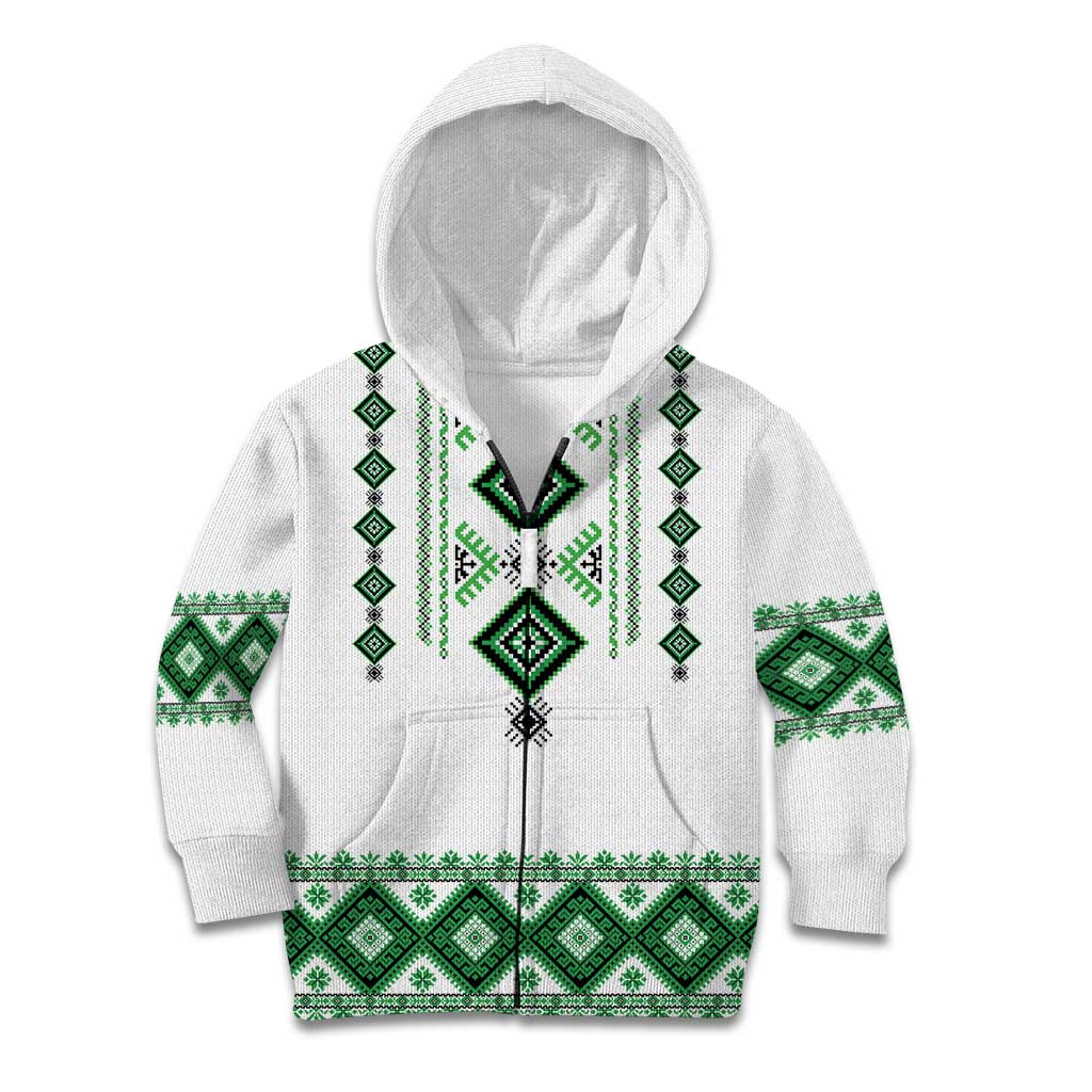Ukraine Vyshyvanka Inspired Kid Hoodie Ukrainian Traditional Folk Pattern