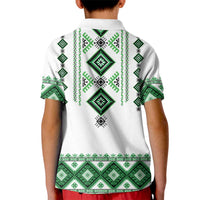 Ukraine Vyshyvanka Inspired Kid Polo Shirt Ukrainian Traditional Folk Pattern