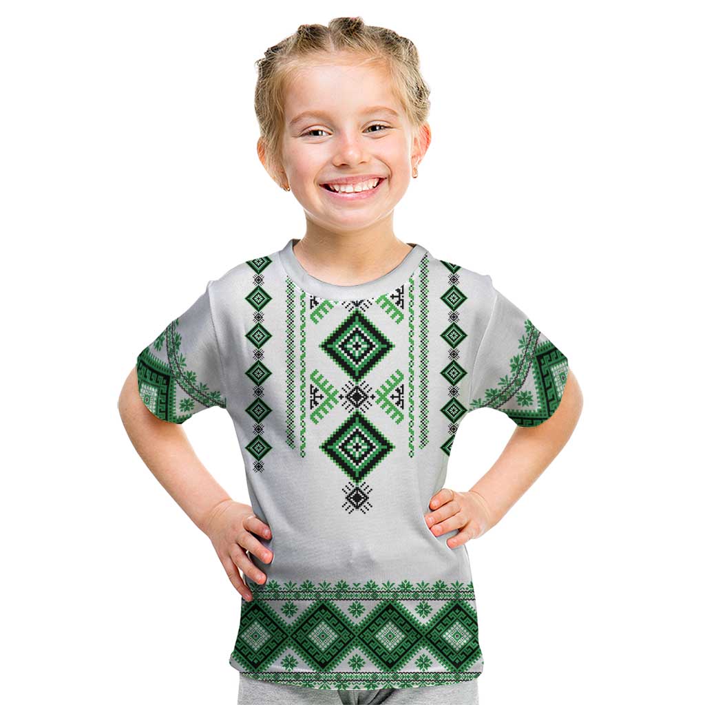Ukraine Vyshyvanka Inspired Kid T Shirt Ukrainian Traditional Folk Pattern