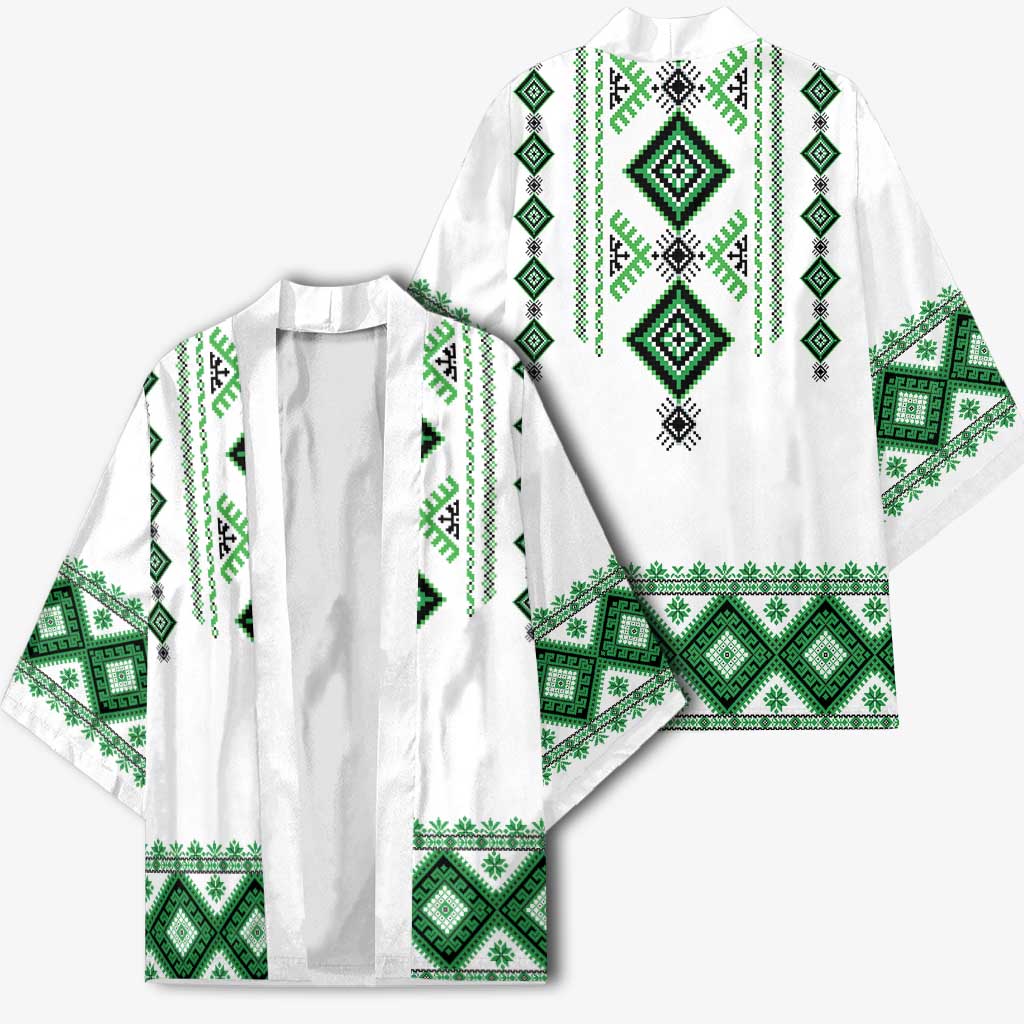 Ukraine Vyshyvanka Inspired Kimono Ukrainian Traditional Folk Pattern