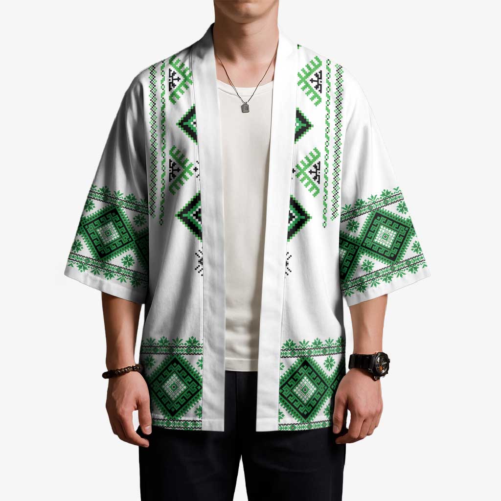 Ukraine Vyshyvanka Inspired Kimono Ukrainian Traditional Folk Pattern
