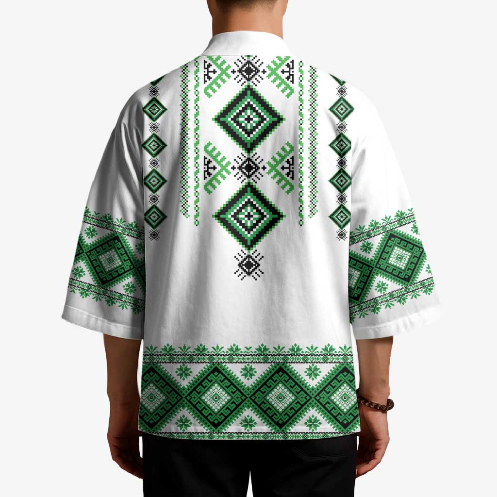 Ukraine Vyshyvanka Inspired Kimono Ukrainian Traditional Folk Pattern