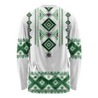 Ukraine Vyshyvanka Inspired Long Sleeve Shirt Ukrainian Traditional Folk Pattern