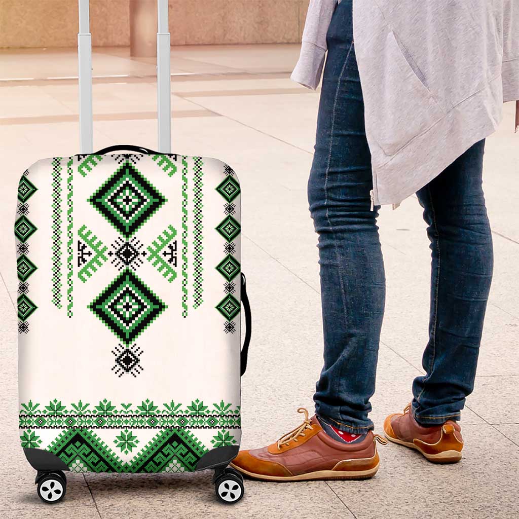 Ukraine Vyshyvanka Inspired Luggage Cover Ukrainian Traditional Folk Pattern
