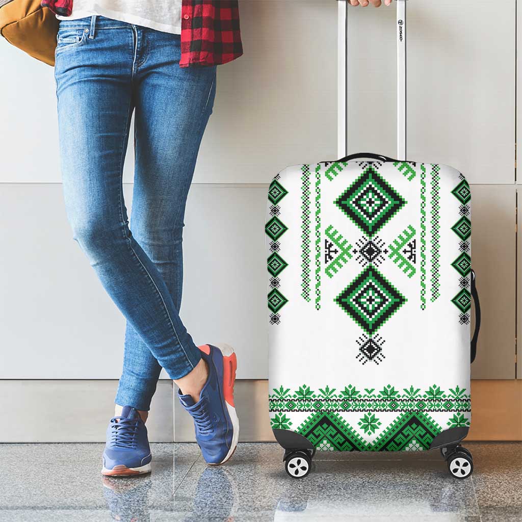 Ukraine Vyshyvanka Inspired Luggage Cover Ukrainian Traditional Folk Pattern