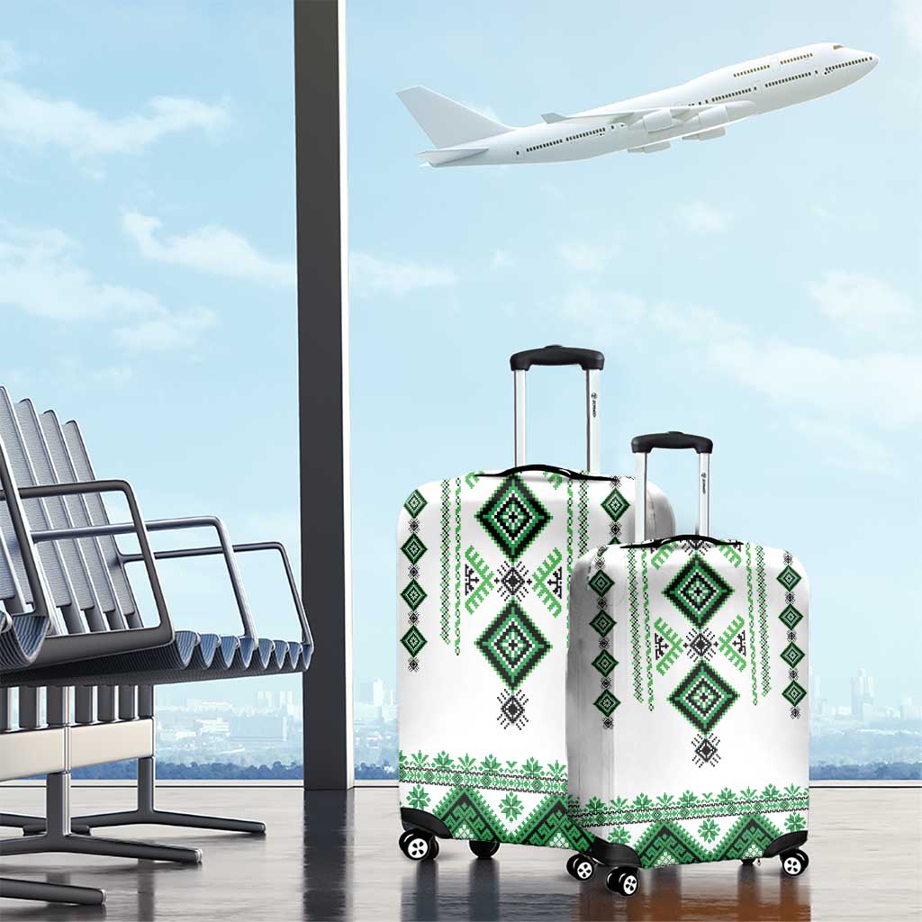 Ukraine Vyshyvanka Inspired Luggage Cover Ukrainian Traditional Folk Pattern