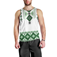 Ukraine Vyshyvanka Inspired Men Tank Top Ukrainian Traditional Folk Pattern