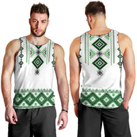 Ukraine Vyshyvanka Inspired Men Tank Top Ukrainian Traditional Folk Pattern