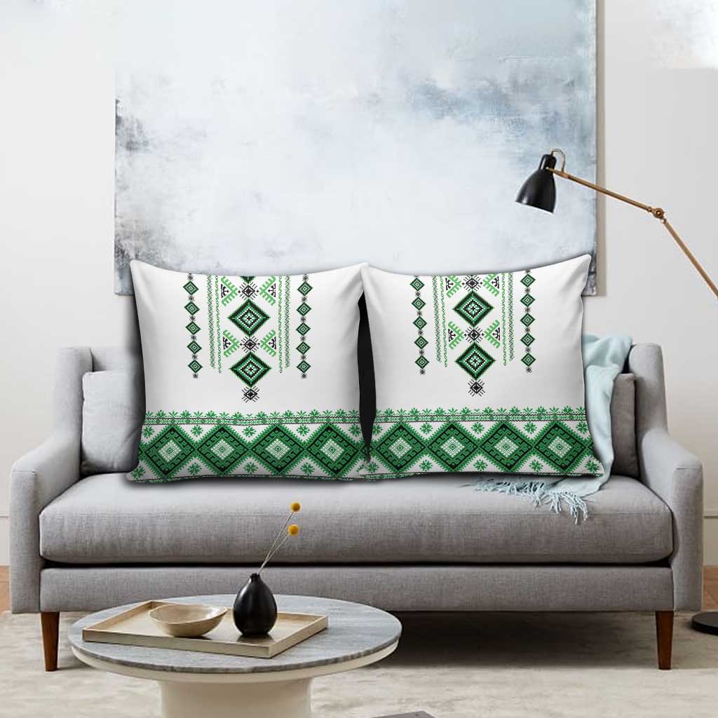 Ukraine Vyshyvanka Inspired Pillow Cover Ukrainian Traditional Folk Pattern