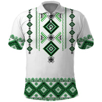 Ukraine Vyshyvanka Inspired Polo Shirt Ukrainian Traditional Folk Pattern