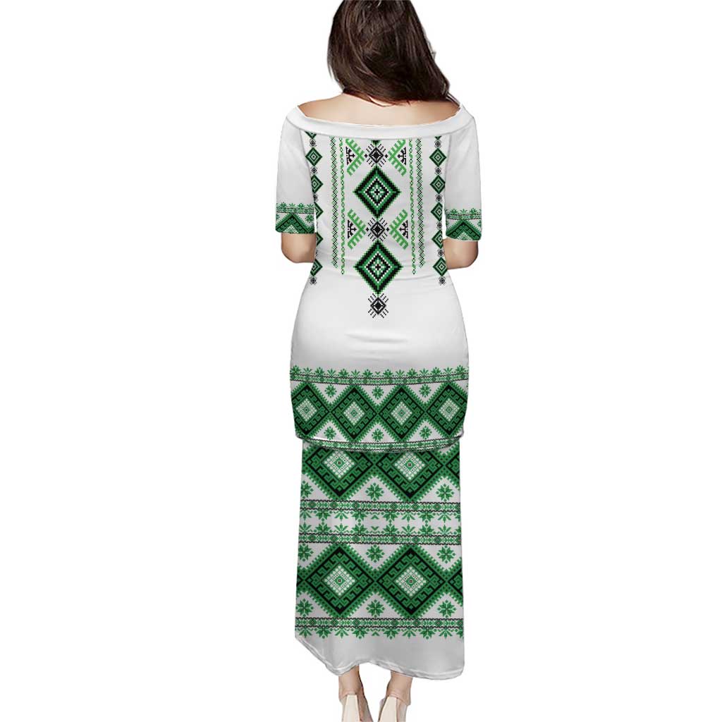 Ukraine Vyshyvanka Inspired Puletasi Ukrainian Traditional Folk Pattern
