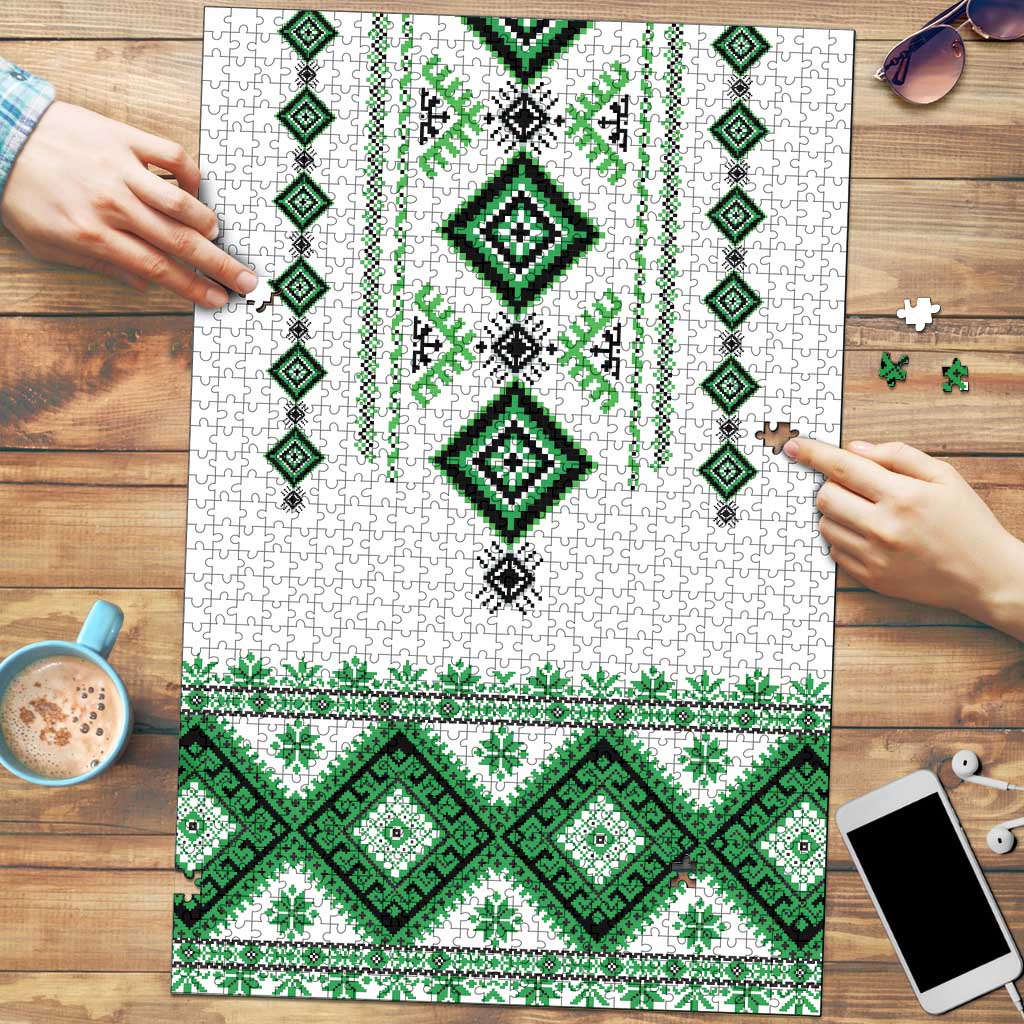 Ukraine Vyshyvanka Inspired Puzzle Ukrainian Traditional Folk Pattern
