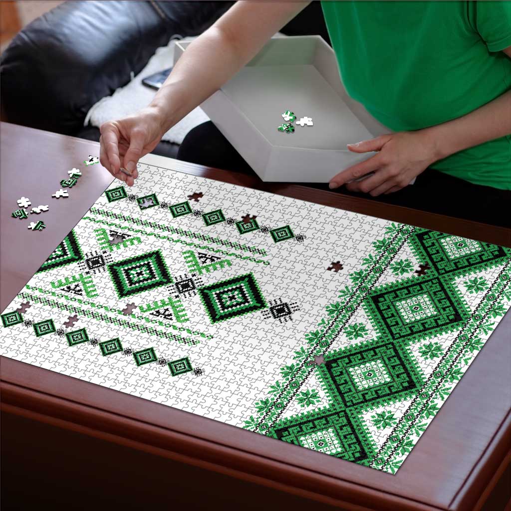 Ukraine Vyshyvanka Inspired Puzzle Ukrainian Traditional Folk Pattern