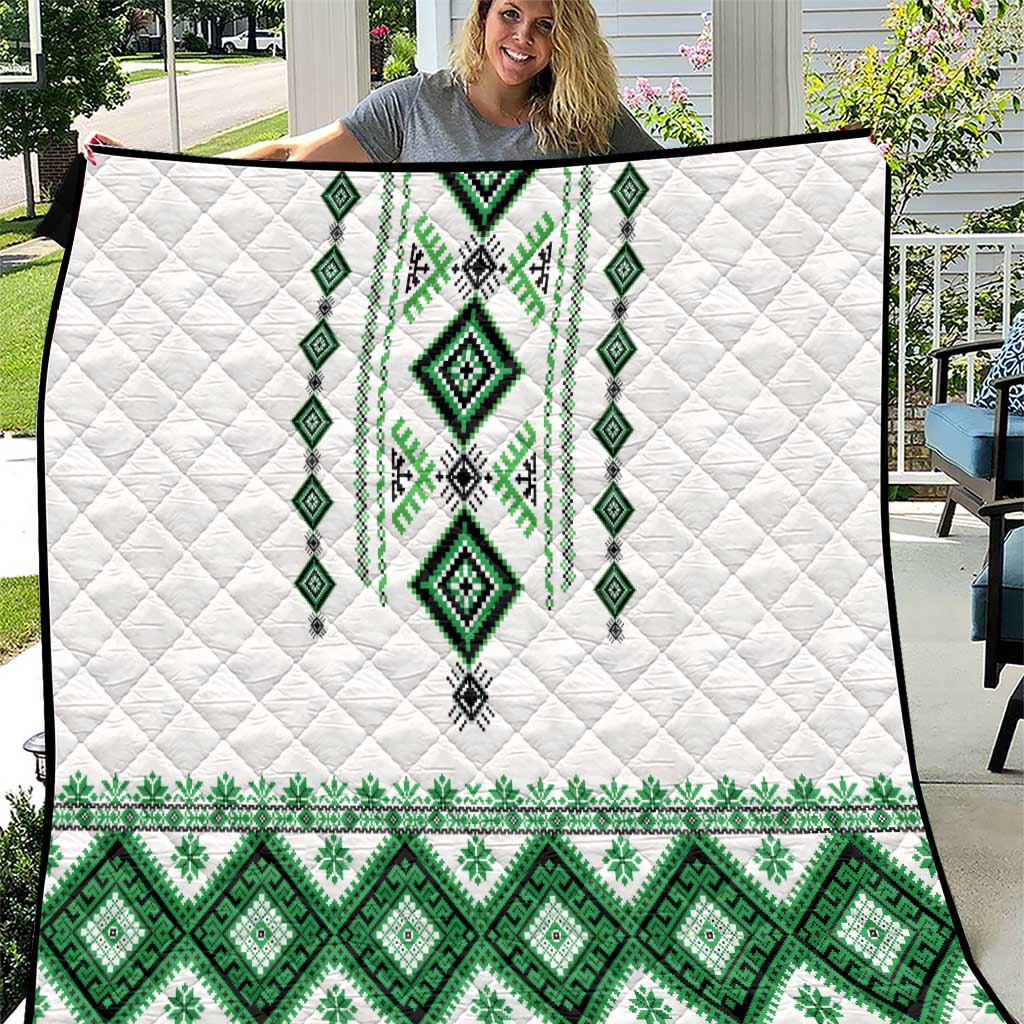 Ukraine Vyshyvanka Inspired Quilt Ukrainian Traditional Folk Pattern