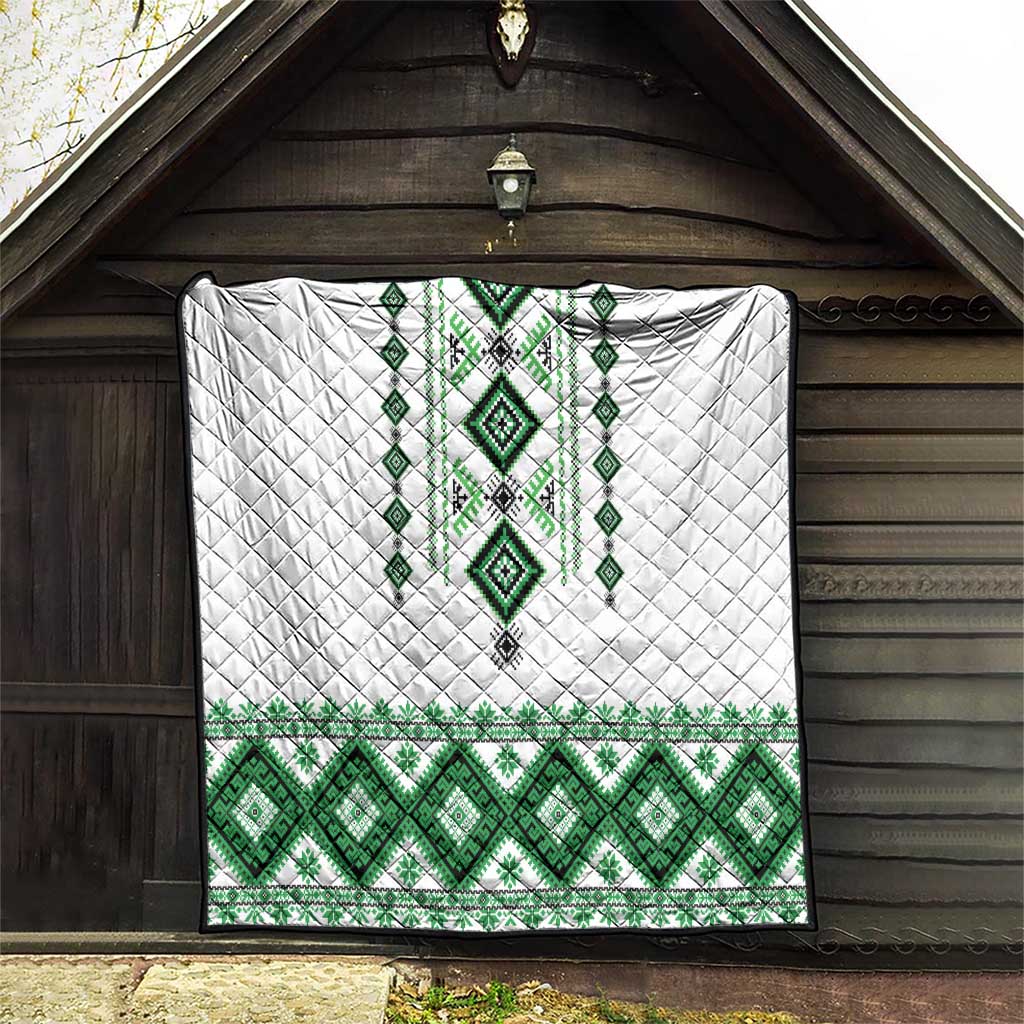 Ukraine Vyshyvanka Inspired Quilt Ukrainian Traditional Folk Pattern