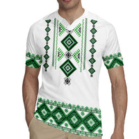 Ukraine Vyshyvanka Inspired Rugby Jersey Ukrainian Traditional Folk Pattern