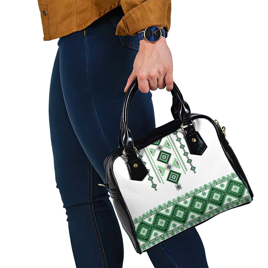 Ukraine Vyshyvanka Inspired Shoulder Handbag Ukrainian Traditional Folk Pattern