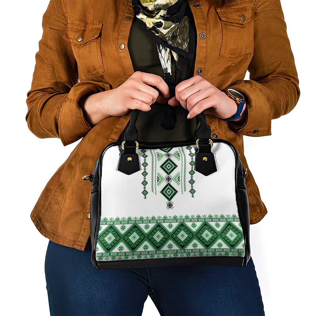 Ukraine Vyshyvanka Inspired Shoulder Handbag Ukrainian Traditional Folk Pattern