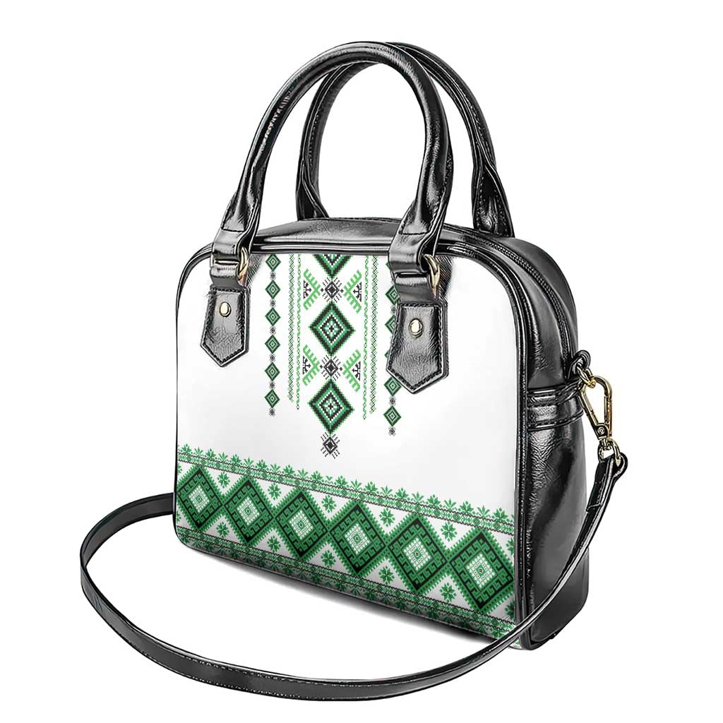 Ukraine Vyshyvanka Inspired Shoulder Handbag Ukrainian Traditional Folk Pattern