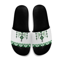 Ukraine Vyshyvanka Inspired Slide Sandals Ukrainian Traditional Folk Pattern