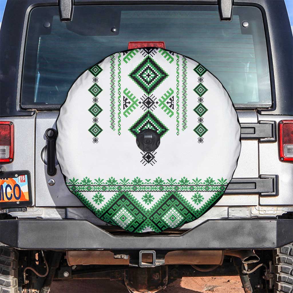 Ukraine Vyshyvanka Inspired Spare Tire Cover Ukrainian Traditional Folk Pattern