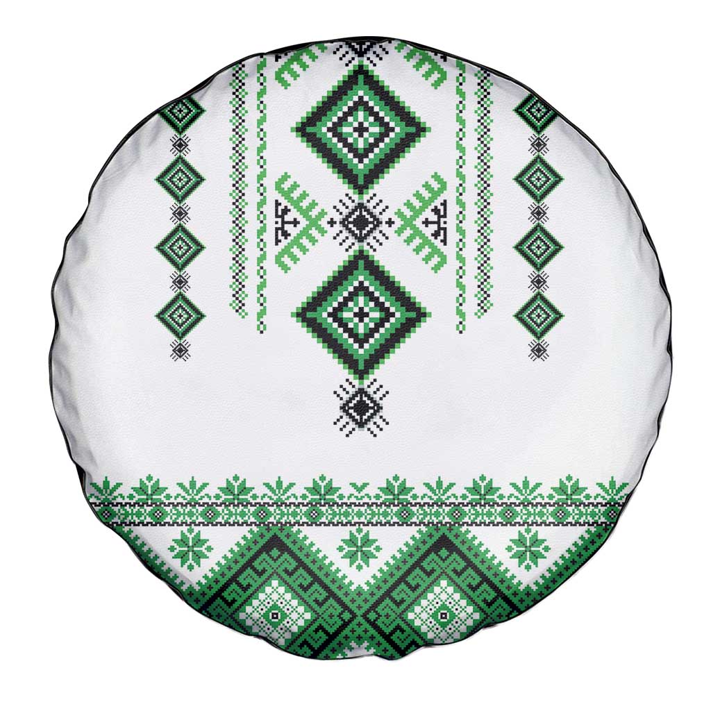 Ukraine Vyshyvanka Inspired Spare Tire Cover Ukrainian Traditional Folk Pattern
