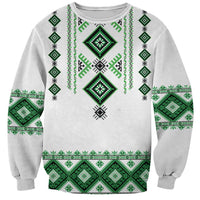 Ukraine Vyshyvanka Inspired Sweatshirt Ukrainian Traditional Folk Pattern